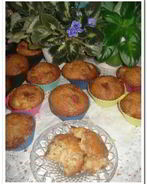 Маффины с ревенем