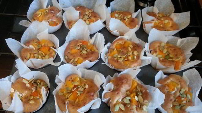 Рецепт Маффины с розмарином и тыквой