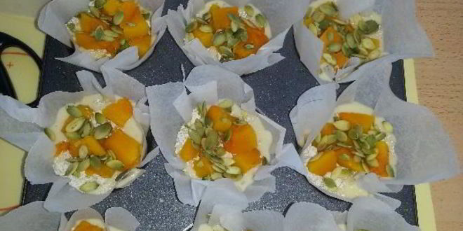 Рецепт маффины с розмарином и тыквой