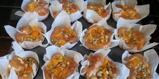 Рецепт маффины с розмарином и тыквой