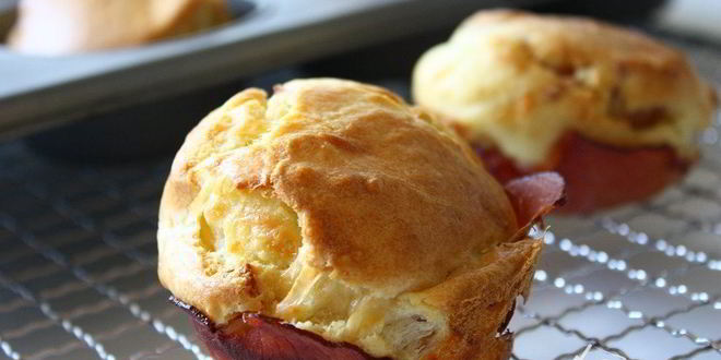 Рецепт маффины с сыром и беконом