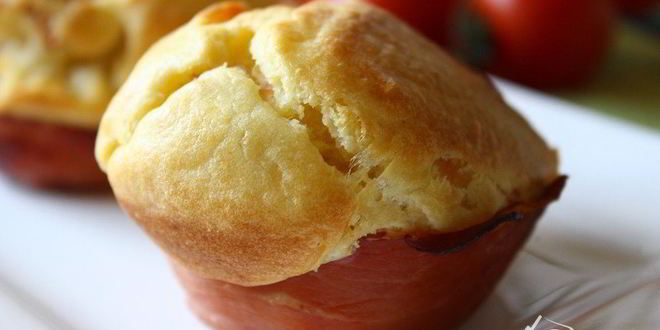 Рецепт маффины с сыром и беконом