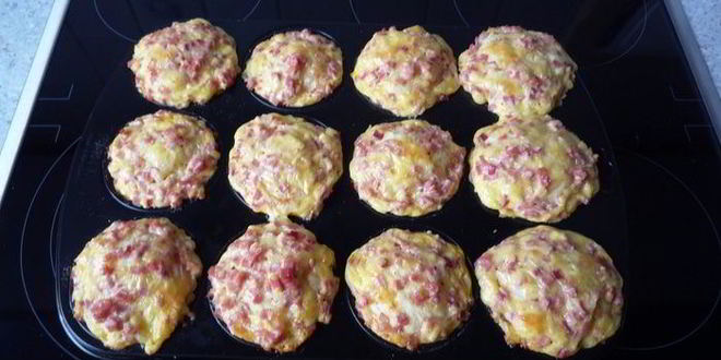 Рецепт маффины с сыром и ветчиной из дрожжевого теста