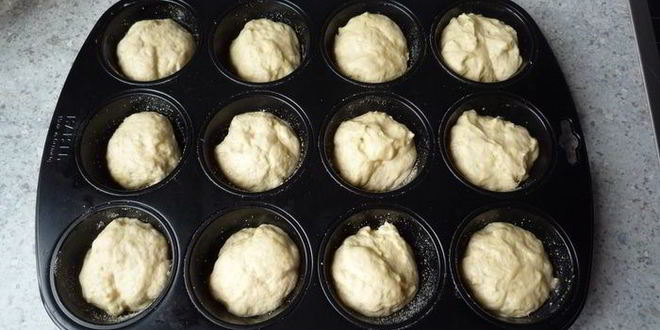 Рецепт маффины с сыром и ветчиной из дрожжевого теста