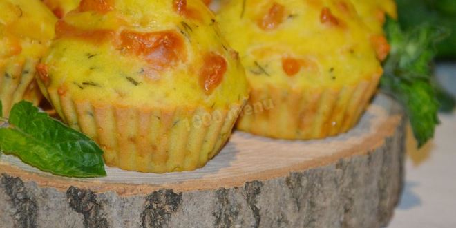 Рецепт маффины с сыром