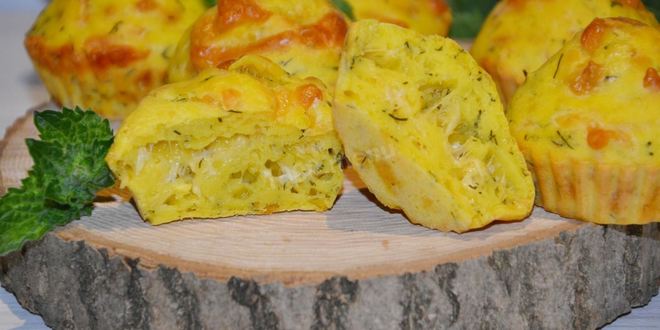 Рецепт маффины с сыром
