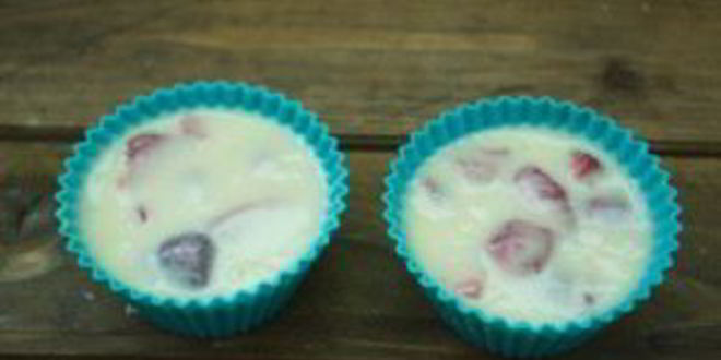 Рецепт маффинов со свежея клубникого