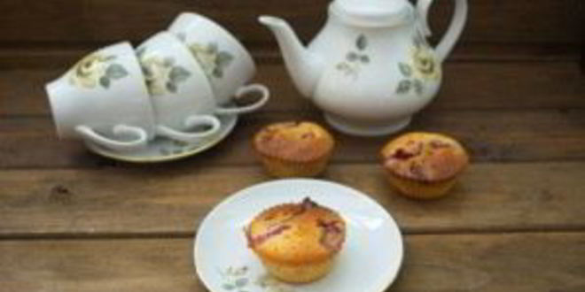 Рецепт маффинов со свежея клубникого