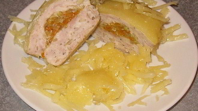 Рецепт Мясные маффины с овощной начинкой