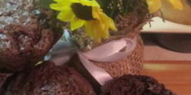 Рецепт очень шоколадные маффины с кусочками бананов внутри