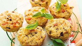 Рецепт Овощные маффины с курицей