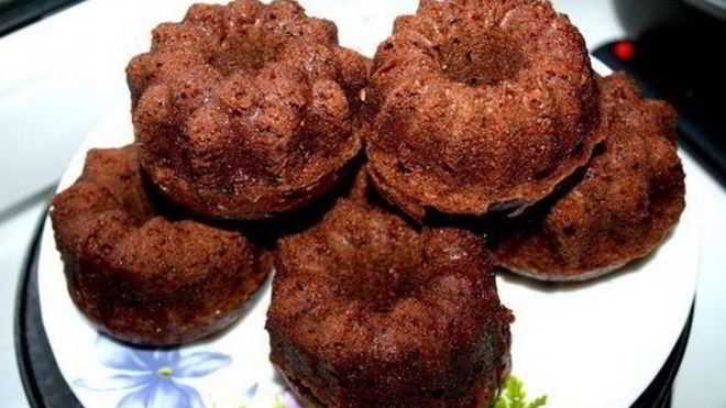 Рецепт Простые маффины без молока и яиц