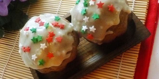 Рецепт шоколадные маффины с лимонной глазурью