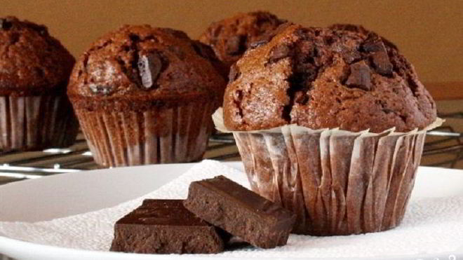 Рецепт Шоколадные маффины с шоколадной крошкой