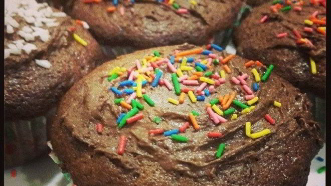 Рецепт Шоколадные маффины с шоколадом