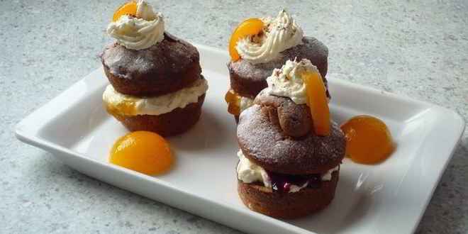 Рецепт шоколадные маффины со взбитыми сливками