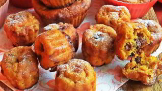 Рецепт Тыквенные маффины с хурмой