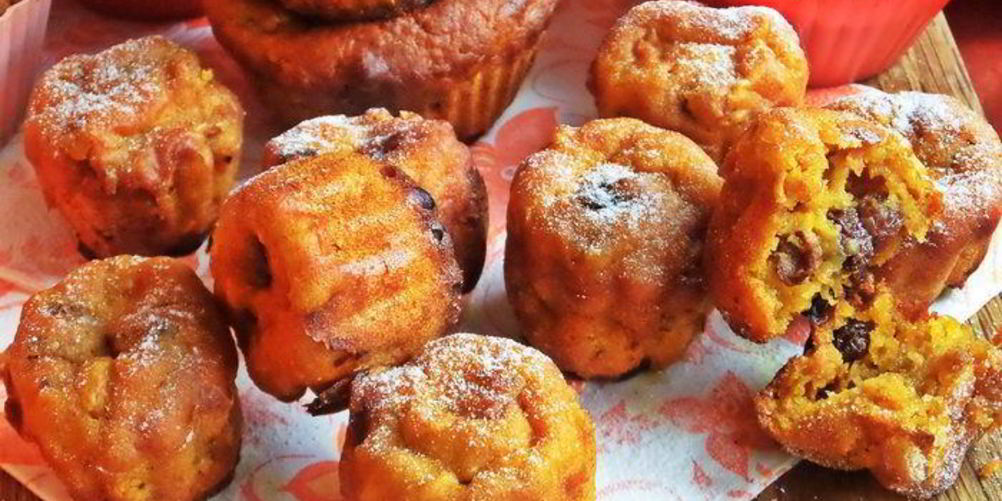 Как приготовить тыквенные маффины с хурмой