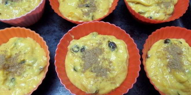 Рецепт тыквенные маффины с хурмой