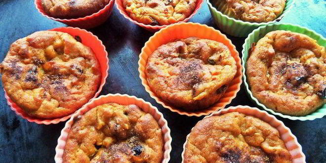 Рецепт тыквенные маффины с хурмой