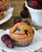 Ванильно-шоколадные маффины с черешней