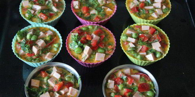 Рецепт закусочные яичные маффины