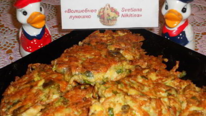 Рецепт Брюссельские оладьи с сыром и кедровыми орешками