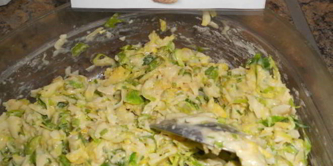 Рецепт брюссельские оладьи с сыром и кедровыми орешками