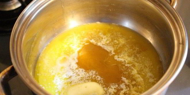 Рецепт гречнево-ржаные оладьи с грушей и медовым кремом