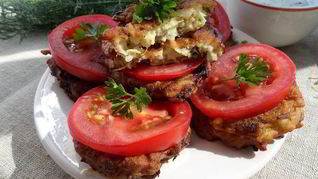 Рецепт Кабачково-рисовые оладьи