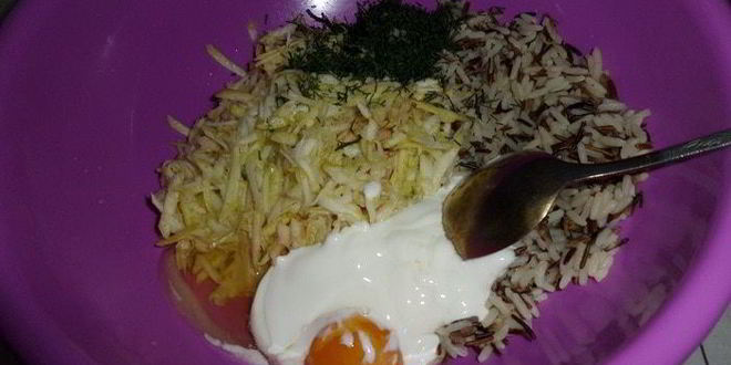 Рецепт кабачково-рисовые оладьи