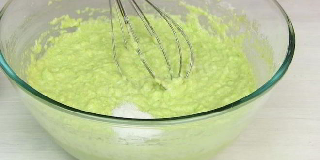 Рецепт кабачковые оладьи с фаршем внутри