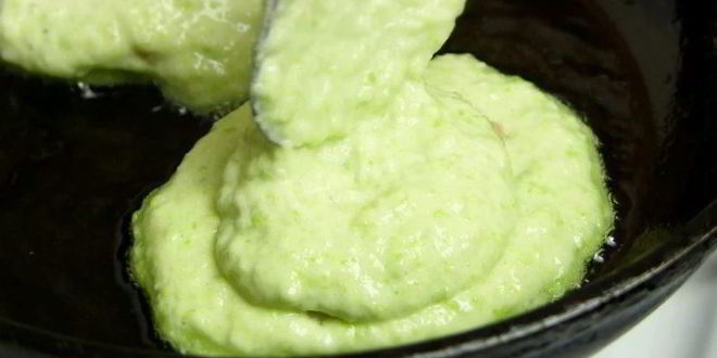 Рецепт кабачковые оладьи с фаршем внутри