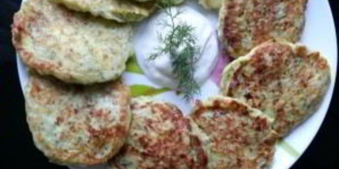 Рецепт кабачковые оладьи с творогом