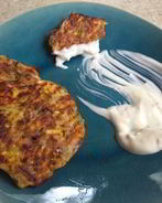 Кабачковые оладьи в духовке