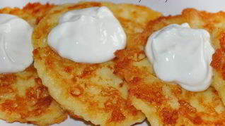 Рецепт Картофельно-сырные оладьи