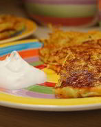 Картофельные оладьи постные