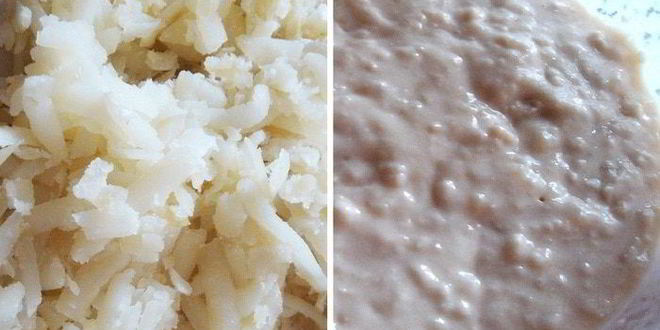 Рецепт картофельные оладьи с куриными шницелями в сливочном соусе