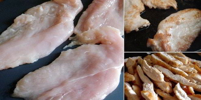 Рецепт картофельные оладьи с куриными шницелями в сливочном соусе