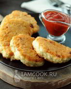 Куриные оладьи с крахмалом и майонезом