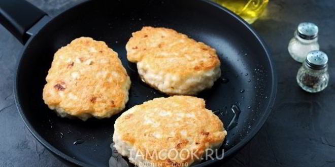 Рецепт куриные оладьи с крахмалом и майонезом