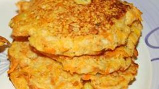 Рецепт Морковные оладьи с яблоком