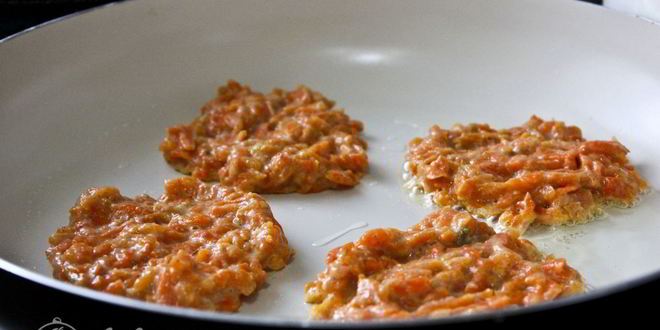 Рецепт морковные оладьи