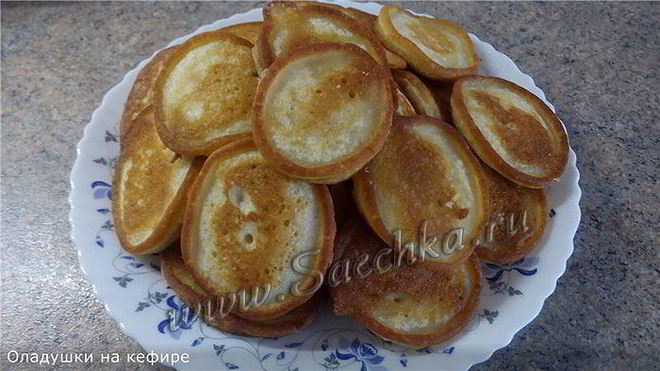 Рецепт Оладушки на кефире