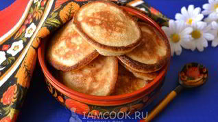 Рецепт Оладьи без кефира и молока