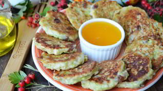 Рецепт Оладьи из кабачков и яблок