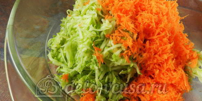 Рецепт оладьи из кабачков с морковью