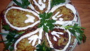 Рецепт Оладьи из картофельного пюре