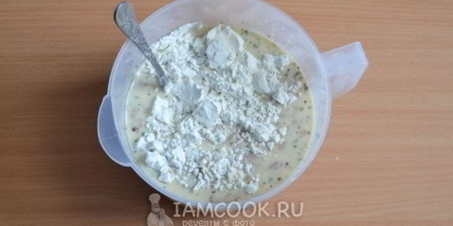 Рецепт оладьи из куриного филе с крахмалом и кефиром