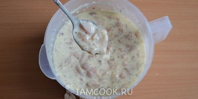 Рецепт оладьи из куриного филе с крахмалом и кефиром